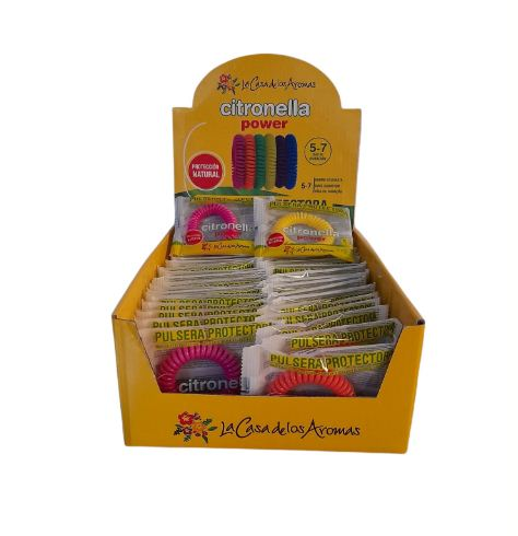 Pulsera antimosquitos citronela